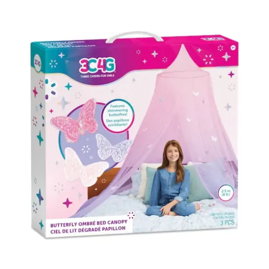 Make It Real 3C4G&reg; Butterfly Ombre Bed Canopy {1}