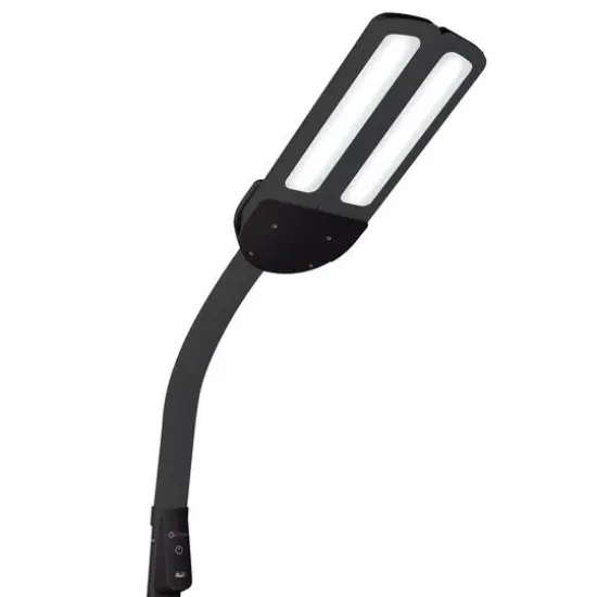 OttLite Black&nbsp;Dual Shade LED Floor Lamp with USB Charging Station {7}