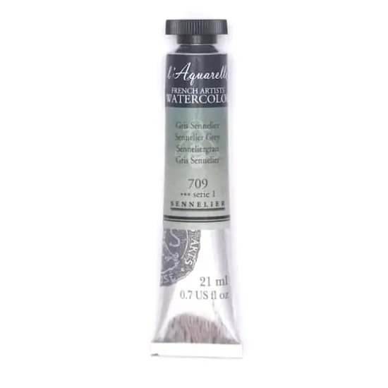 Sennelier French Artists' Watercolor, 21mL 709 Sennelier Grey S1 {1}