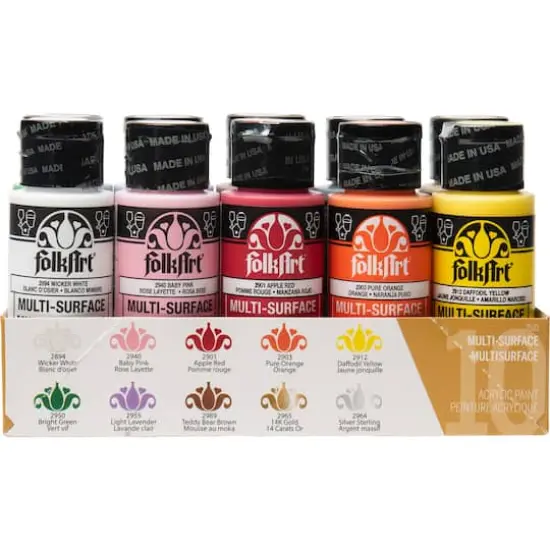 FolkArt&reg; Celebrations Multi-Surface Acrylic Paint {6}