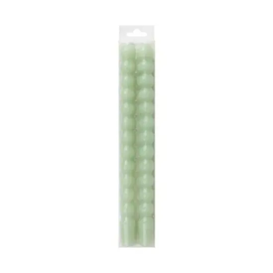10" Unscented Bubble Taper Candles, 2ct. by Ashland&reg; Light Green {1}