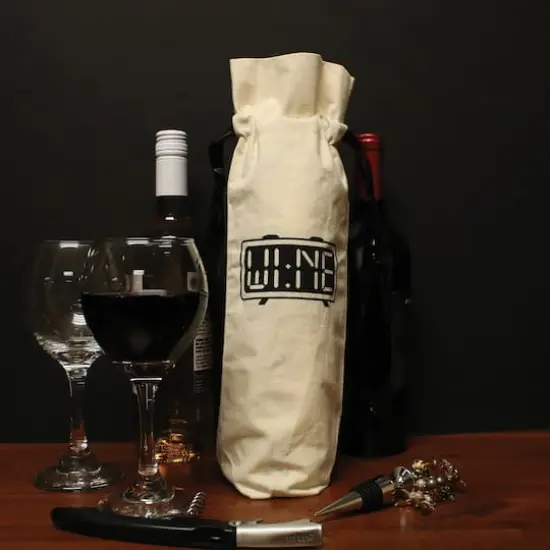 Personality Case&trade; Wine Time Canvas Wine Bag {3}