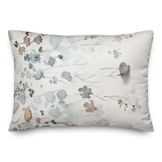 Watercolor Falling Branches Throw Pillow {1}