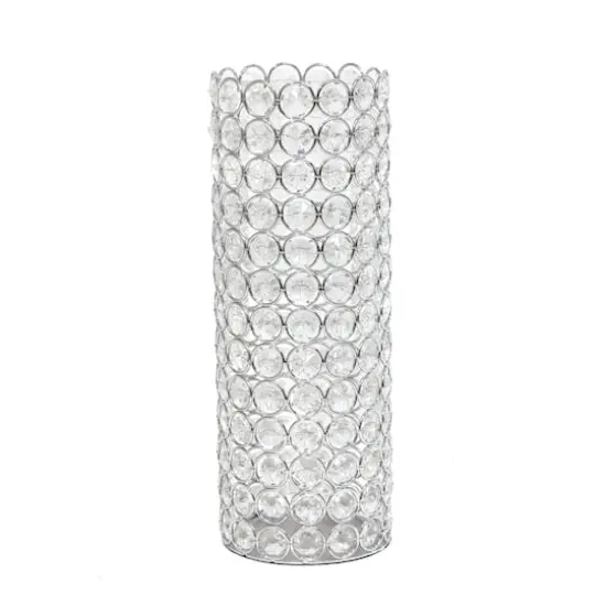 Elegant Designs&trade; 11" Chrome Crystal Decorative Vase {1}
