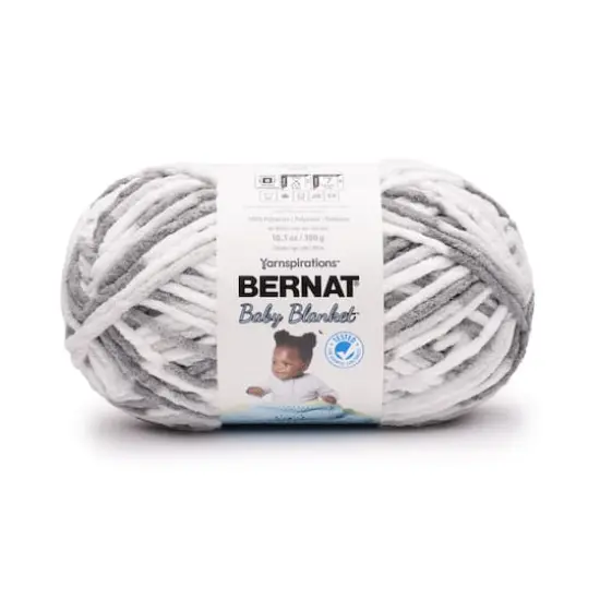 4 Pack Bernat&reg; Baby Blanket&trade; YarnDapple Gray {1}