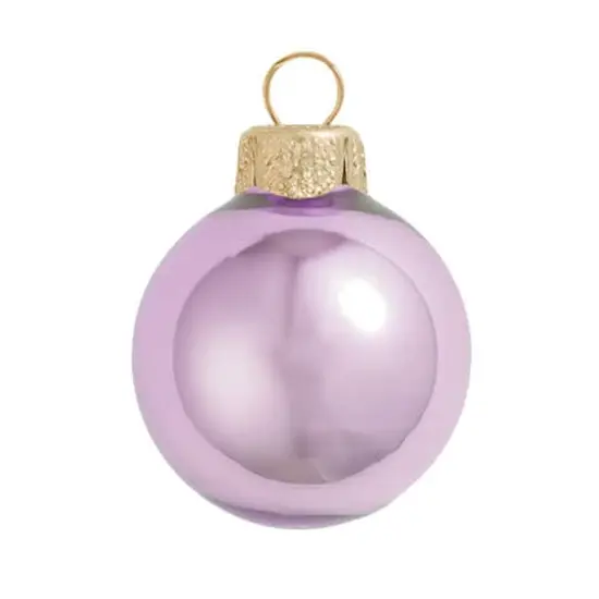 Whitehurst 12ct. 2.75" Pearl Glass Ball Ornaments Purple Pearl {1}