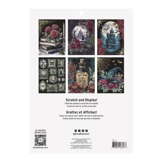 Brea Reese&trade; 9" x 12" Witching Hour Scratch Art Paper Pad {6}