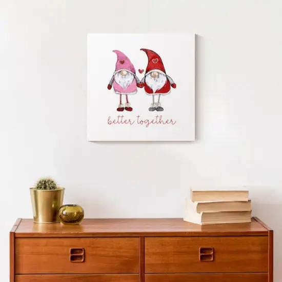 Love Gnomes Better Together 12" x 12" Canvas Wall Art {5}
