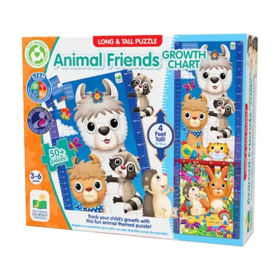 Long & Tall Puzzles - Animal Friends Growth Chart: 50+ Pcs {1}