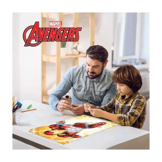 Marvel Avengers - Iron Man 3D Lenticular Jigsaw Puzzle in a Collectible Shaped Tin: 300 Pcs {6}
