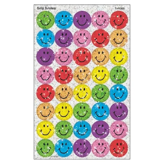 Trend Enterprises&reg; superSpots&reg; Silly Smiles Sparkle Stickers, 6 Packs of 160ct. {3}