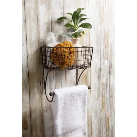 DII&reg; Small Farmhouse Towel Rack Rustic Bronze {5}
