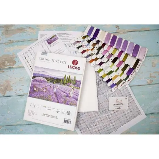 Luca-s Lavender Field Counted Cross Stitch Kit {7}