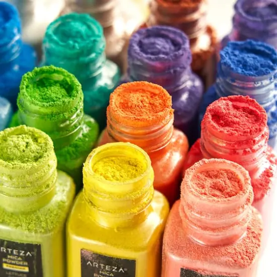 Arteza&reg; 60 Color Mica Powder Set {3}