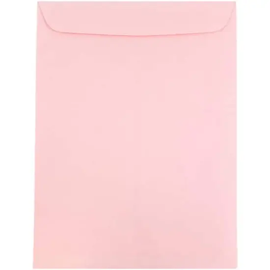 JAM Paper 9" x 12" Baby Pink Open End Catalog Premium Envelopes, 100ct. {1}