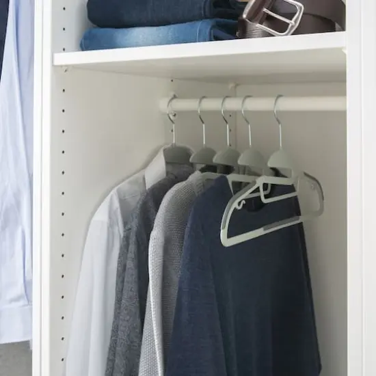 Simplify Ultimate Hangers, 8ct. Light Gray {4}