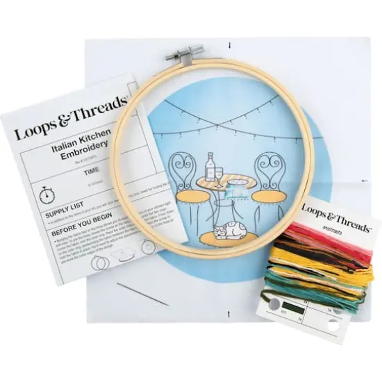 6" Italian Kitchen Embroidery Kit by Loops & Threads&reg; {4}