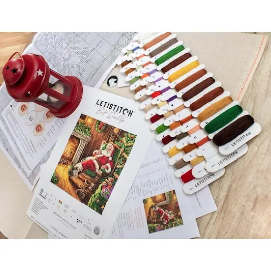 Letistitch Santa's Rest by the Chimney Counted Cross Stitch Kit {11}