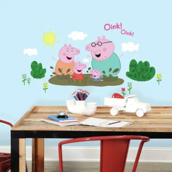 RoomMates Peppa Pig&trade; Family Muddy Puddles Peel & Stick Giant Wall Decals {4}