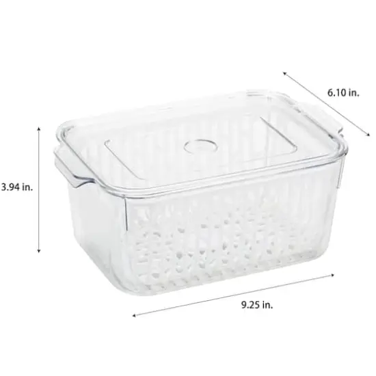 Kitchen Details Clear Storage Container with Strainer {7}