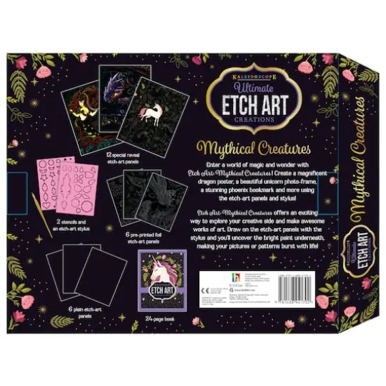 Hinkler Mythical Creatures Kaleidoscope Ultimate Etch Art Kit {8}