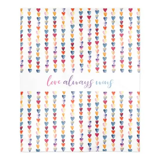 Love Always Wins Sherpa Fleece Throw Blanket {1}