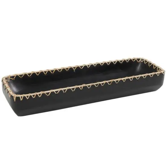 24" Black Mango Wood Handmade Nesting Tray {7}