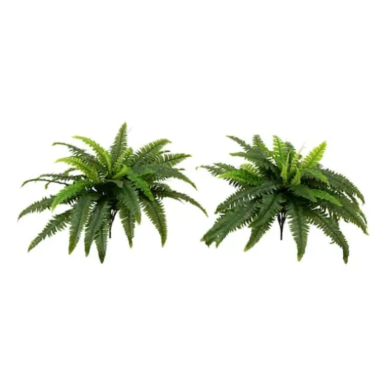 40" UV-Resistant Artificial Boston Ferns, 2ct. {1}
