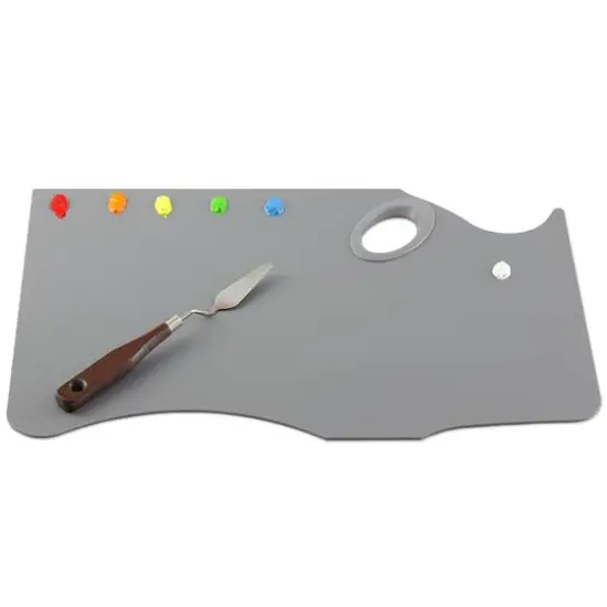 New Wave&reg; Easy View&reg; Gray Hand Held Acrylic Palette, 11" x 16" {5}