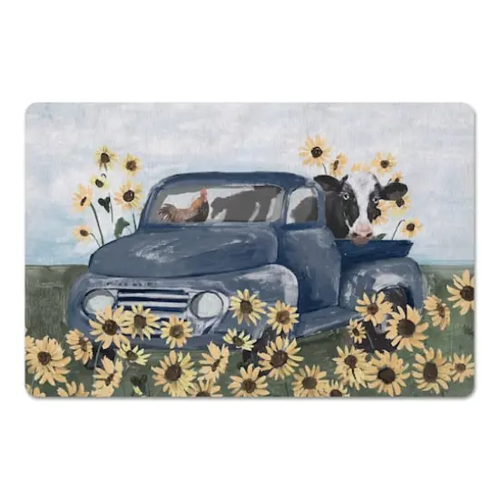 18" x 27" Farmhouse Animals in Truck Floor Mat {1}