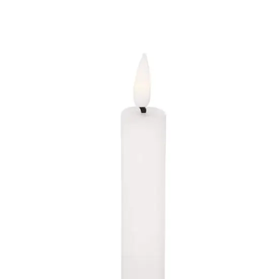 10" Flameless Wax Candles with Remote Control, 6ct. White {6}
