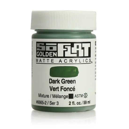 Golden&reg; 2oz. SoFlat Matte Acrylic Paint Dark Green {1}