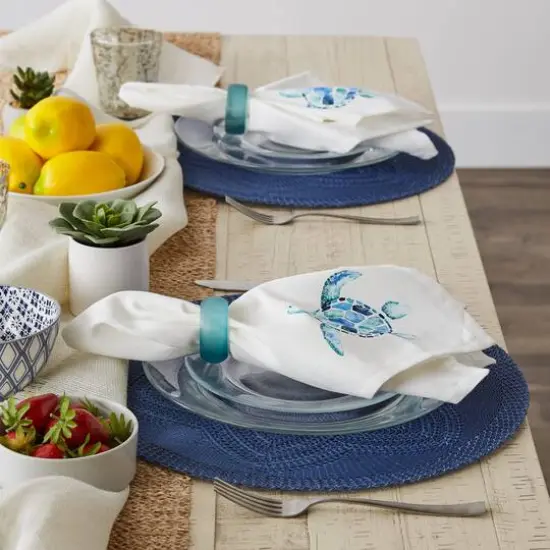 DII&reg; Turquoise Turtle Cloth Dinner Napkins, 6ct. {7}