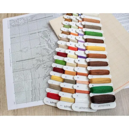 Letistitch Santa's Rest by the Chimney Counted Cross Stitch Kit {5}