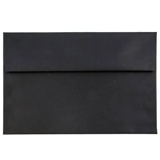 JAM Paper 5" x 7" Black Linen Invitation Envelopes {1}