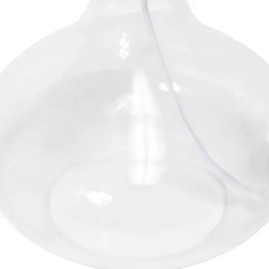 Simple Designs&trade; 14" Glass Raindrop Table Lamp with White Shade Clear with White Shade {8}