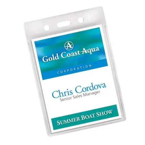 Avery&reg; 4" x 3" Portrait Heavy Duty Badge Holders, 25ct. {3}