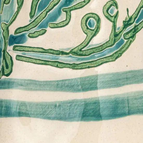 Hello Honey&reg; 7" Multicolor Wax Relief Patterned Round Stoneware Vase Set {8}