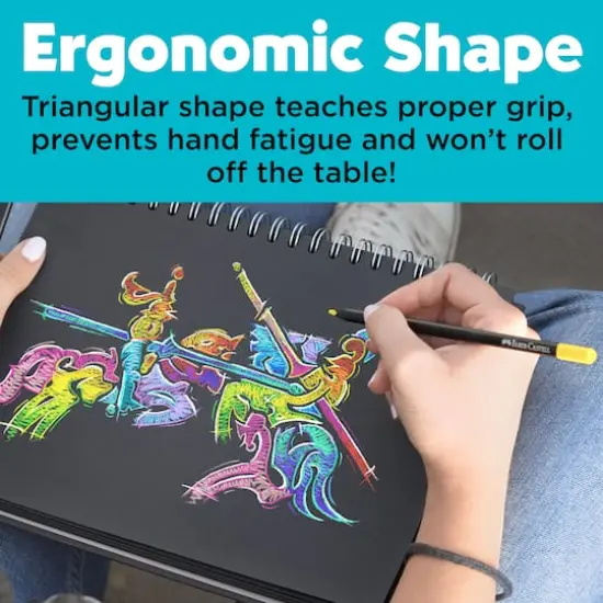 Faber-Castell&reg; 100 Color Black Edition Colored Pencil Tin Set {7}