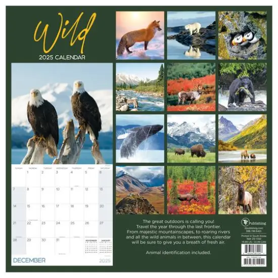 TF Publishing 2025 Wild Wall Calendar {3}