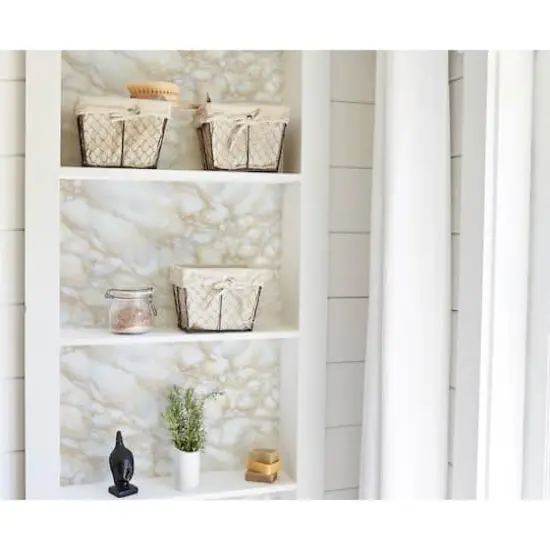 Fablon Grey Beige Carrara Adhesive Film {3}