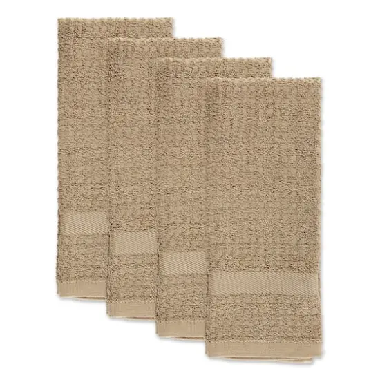 DII&reg; Solid Stone Waffle Terry Dishtowels, 4ct. {4}