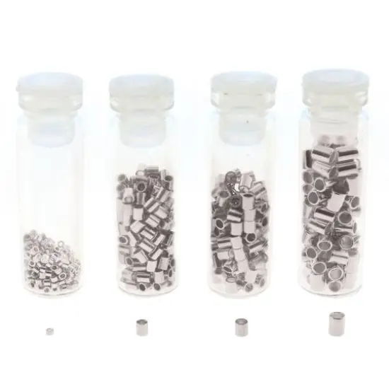 The Beadsmith&reg; Silver Plated Crimp Tubes, 600ct. {4}