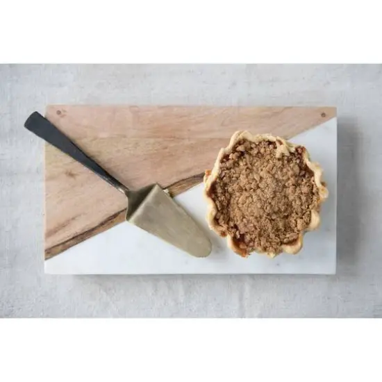 Hello Honey&reg; Mango Wood & Marble Serving Tray {4}