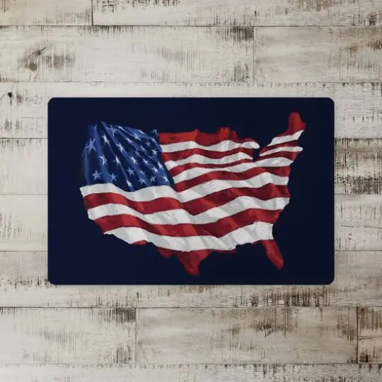 USA Flag Floor Mat {3}