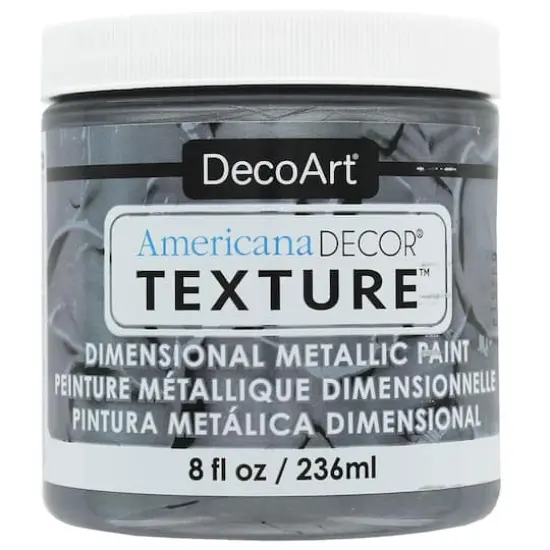 DecoArt&reg; Americana Decor&reg; Texture&trade; Dimensional Metallic Paint Zinc {1}