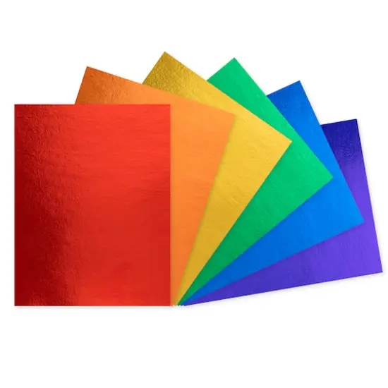 Primary Foil 8.5" x 11" Cardstock Paper by Recollections™, 25 Sheets {4}