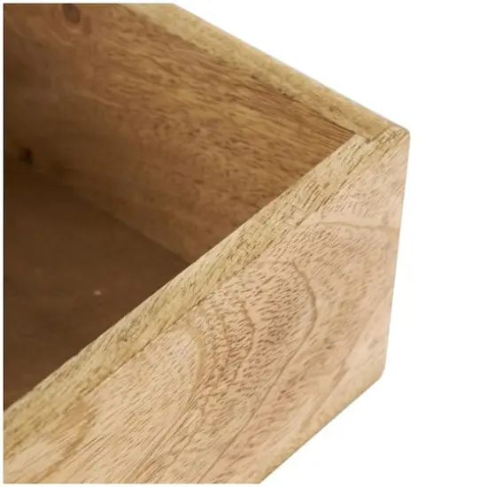 Brown & Gold Mango Wood Scroll Storage Box Set {5}