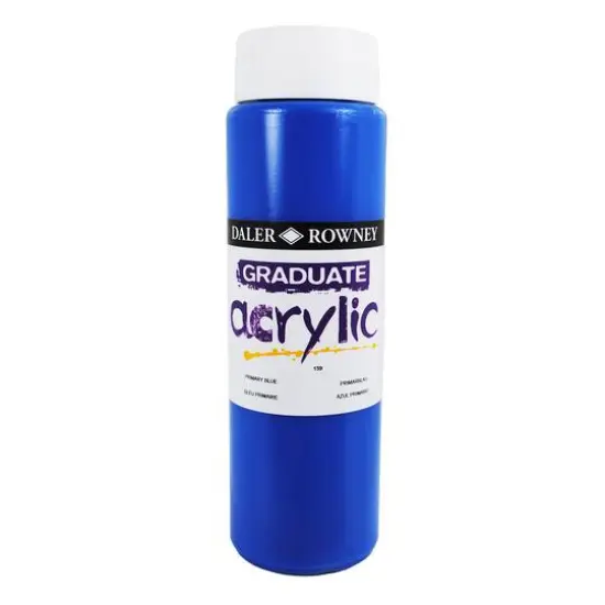 Daler-Rowney&reg; Graduate Acrylic, 500mL Primary Blue {1}