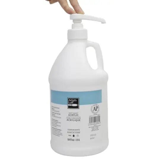 64oz. Soft Body Acrylic Paint by Artist's Loft® Titanium White {5}